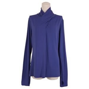 Lululemon Ethereal Long Sleeve Gatsby Blue Sz 10/M